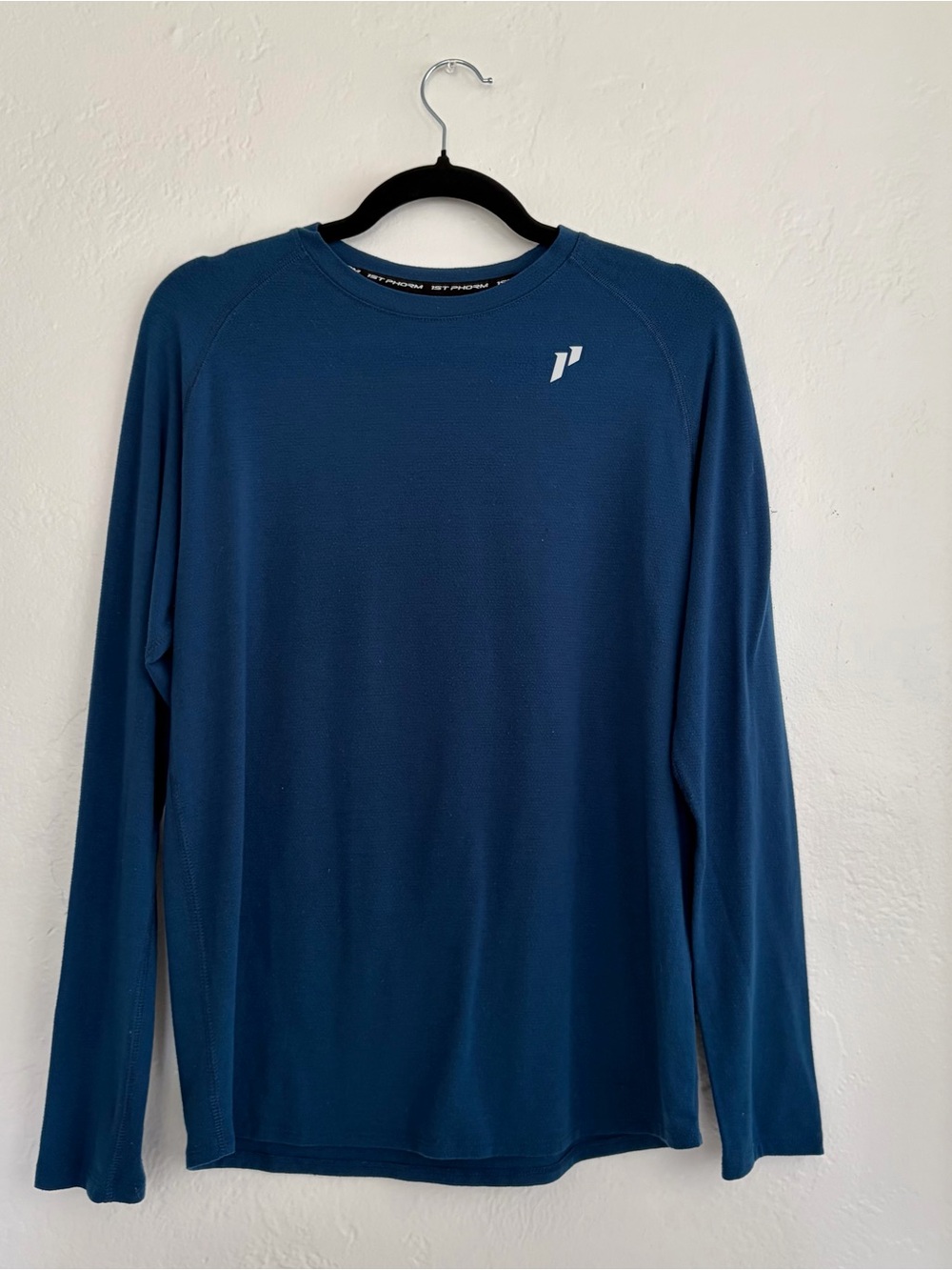 1st Phorm Deep Teal Blue Performance Long Sleeve S